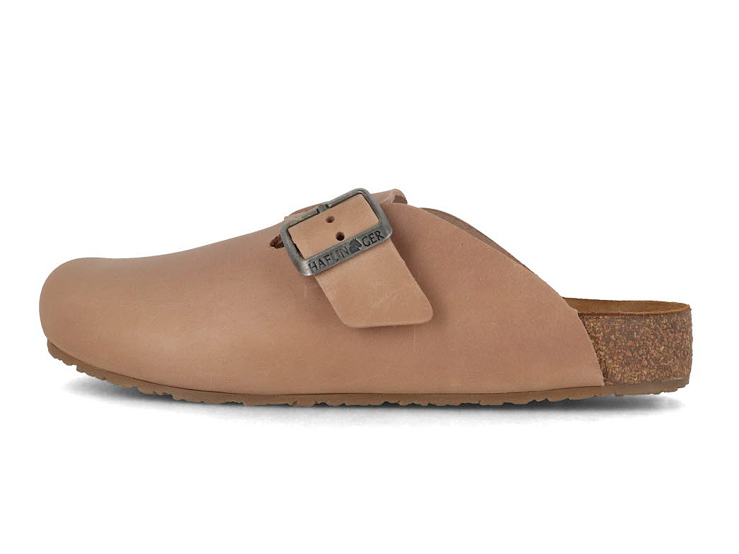 Haflinger Porto Damen Und Herren Leder Clogs Taupe