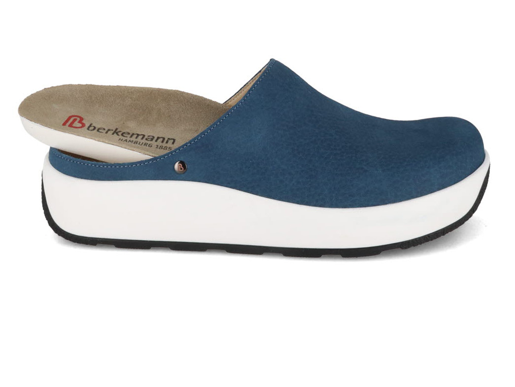 Berkemann Berkoflex Damen Clog Ella Tiefblau